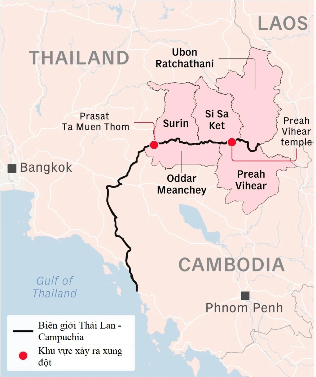 Campuchia, Thái Lan lên tiếng về đụng độ biên giới - 2 Campuchia, Thái Lan lên tiếng về đụng độ biên giới - 2